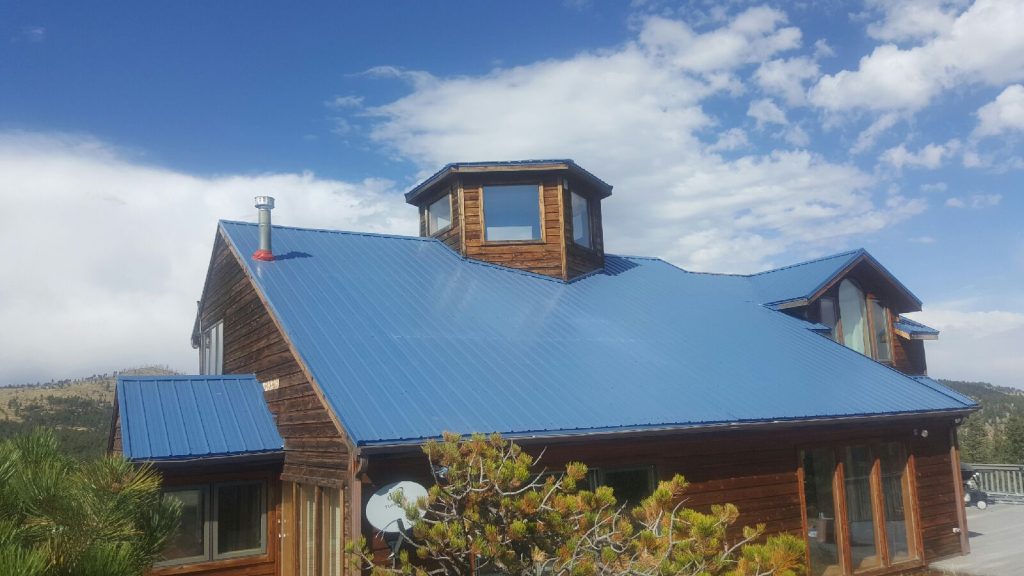 new house roof Boulder Colorado exposed fastener metal
