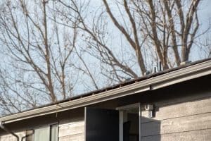 gutter sagging on house