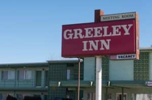 recent new commercial roofing project for Greeley Inn