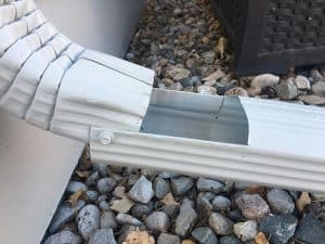 new downspout and extension installed on fort collins co house