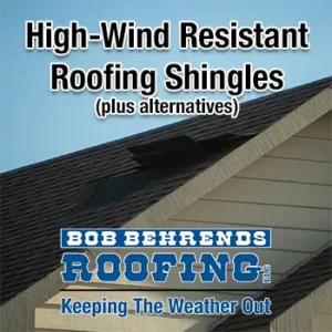 asphalt shingles blowing in high winds in Colorado