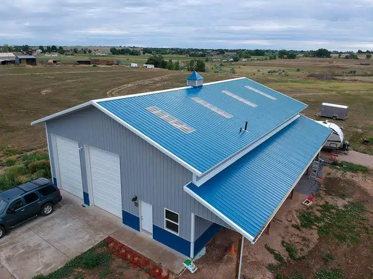 new ribbed metal roof on barn in fort collins colorado