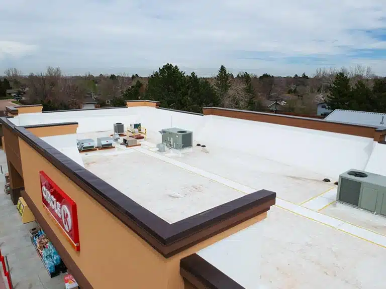 new tpo commercial roof on gas station in greeley colorado
