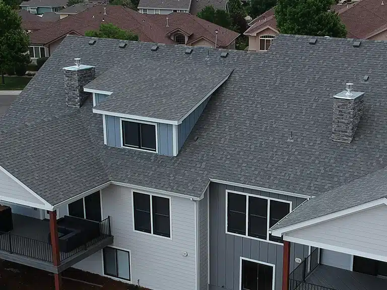 new asphalt shingle roof on house in greeley co