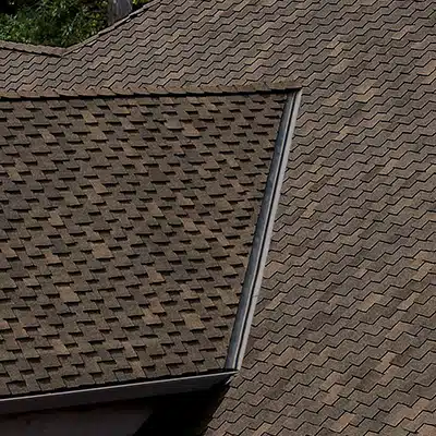 close-up of luxury shingle roof