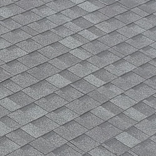 close-up aerial view of new shingle roof in greeley colorado
