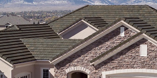 house with concrete tile roof