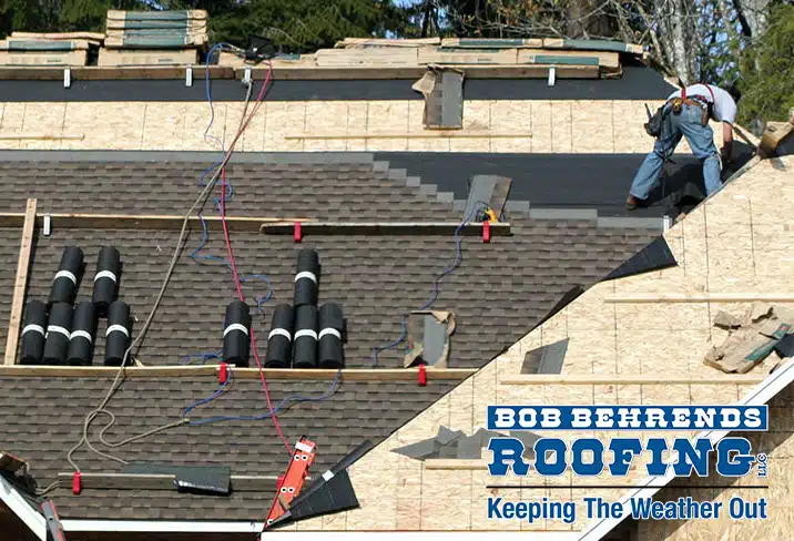 roof getting new asphalt shingles